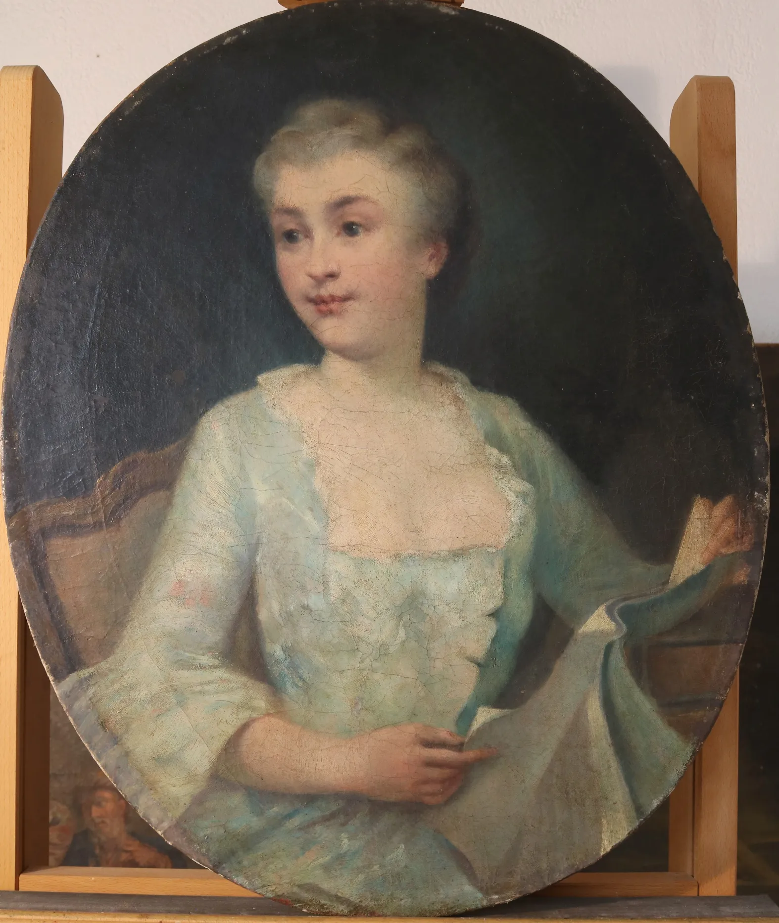 Portrait de femme, Anonyme, XVIIIes, 102 x 76 cm, Musée Grobet, Marseille